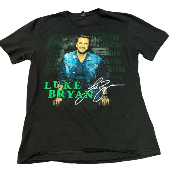 Luke Bryan Black Graphic Concert T-Shirt
BIN#14 - Picture 1 of 4